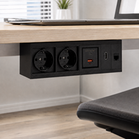 Module de prise de bureau KNOSPE avec USB-C, RJ45 pour usage commercial modulaire, idéal pour la maison, le bureau, la cuisine et les postes de travail