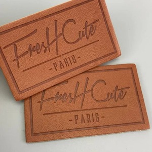 Custom Soft Flexible Leather PU Synthetic Leather Single Sided Sew Embossed Rectangle <b>Patch</b> for Jeans Denim <b>Jackets</b> Bags HAT - Product Image 3