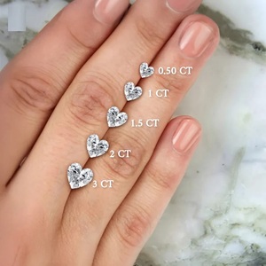Engagement Diamond <b>Ring</b> Gold Plated Heart Shape Diamond <b>Ring</b> For Women's Buy Direct From <b>Indian</b> Trusted Supplier - Product Image 6