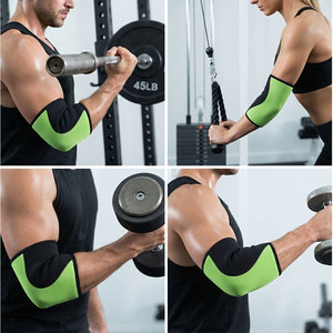 Manchons de protection pour les coudes en néoprène, best-sellers pour la musculation, l'entraînement au développé couché et le crossfit. Produit fabriqué par Sewing Hub Industry. - Product Image 4