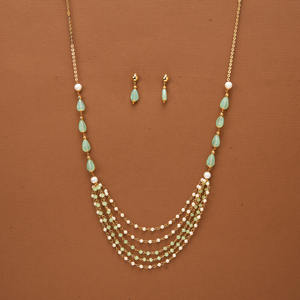 Collar Clásico de Latón Chapado en Oro con Circonitas para Mujer, 14 Pulgadas, Joyería de Aniversario - Product Image 2