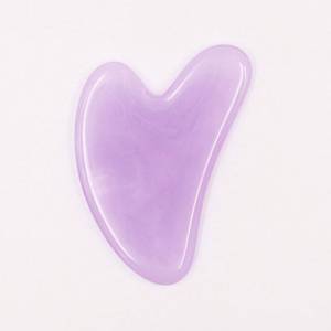 Planche de massage Gua Sha en résine écologique, faite à la main FAIZA CRAFT, forme personnalisée, outils de lifting du visage et de massage facial - Product Image 2