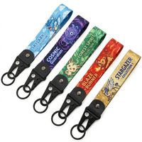 Porte-clés en tissu sergé coloré uni, porte-clés vierge en tissu, vente en gros, puce NFC personnalisée, anneau porte-clés en tissu NTAG213 215