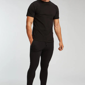 Mens Slim Fit Knitted Compression T-Shirts Short Sleeve Quick Dry Breathable Eco-Friendly Casual Sports - Product Image 2