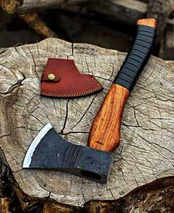 Hacha Vikinga de Alta Calidad y Duradera con Mango de Madera para Exteriores, para Acampar, Bricolaje, Grado Industrial, con Caja de Regalo - Product Image 3