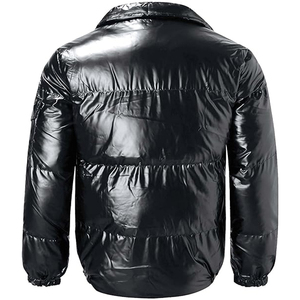 Chaqueta Acolchada Personalizada para Hombre, Abrigo Acolchado de Invierno con Logotipo Bordado en la Parte Delantera, con Capucha - Product Image 5