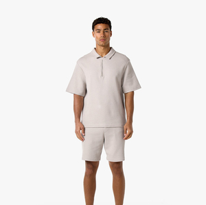 High Quality Men's Casual Summer Knitted Embroidered T-Shirts <b>Shorts</b> Set <b>Short</b>-Sleeved Solid Pattern Wholesale Two Piece Set - Product Image 3