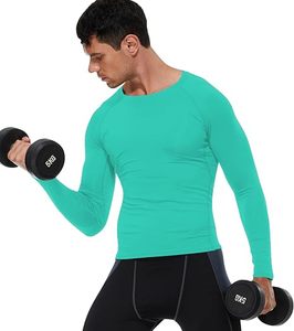 Men's Compression Long Sleeve Performance Shirt Premium Quick Dry Eco-Friendly Slim Fit Spandex/Polyester Base <b>Layer</b> <b>Top</b> - Product Image 4