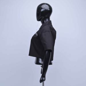 Camisa de Algodón de Primera Calidad con Cierre Personalizado, Diseño de Algodón con Estampado, Camisa Informal de Trabajo para Mujer - Product Image 4