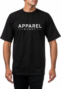 Camiseta de Manga Corta Casual para Hombre, Marca AMY, 100% Algodón, Corte Regular, Lisa, con Logotipo Personalizado al por Mayor - Product Image 3