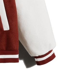 Chaqueta Bomber Personalizada de Forro Polar Vintage con Mangas de Poliéster para Hombre, Diseño Único con Letras, Estilo Universitario Otoñal, Ecológica e Impermeable - Product Image 4