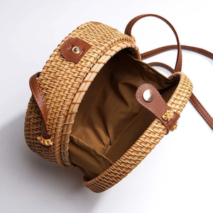 Bolsos de Mano Elegantes de Ratán de Alta Calidad al por Mayor, con Madreperla, Bolso de Hombro de Verano, Hecho en Vietnam - Product Image 5