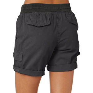 Short cargo pour femme, personnalisé, respirant, à fermeture boutonnée, pour le sport et la plage, d'été, élastique, patchwork, doux, grande taille, pour la gym et le cyclisme - Product Image 2