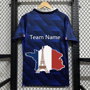 <span class=keywords><strong>Camiseta</strong></span> de Fútbol de Francia 2026 Personalizada por Sublimación, Nueva Versión Azul para Aficionados, <span class=keywords><strong>Camiseta</strong></span> de la Selección Nacional para Oficina, Hogar y Fútbol - Product Image 1