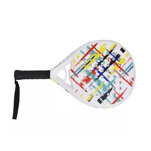 Raqueta de Pádel Profesional Personalizada al por Mayor, de Carbono 18K con Diamantes, Núcleo de EVA, Ligera, Antideslizante, para Tenis de Playa, OEM - Product Image 4