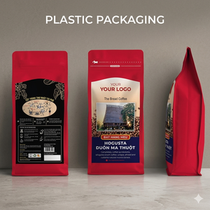 OEM ODM <b>Plastic</b> <b>Packaging</b> Stand Up Zip Pouch for Coffee Nuts Snacks Food Made by PET VMPET PE - Product Image 1