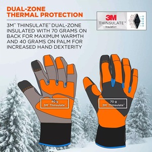 Guantes de Seguridad de Cuero Unisex para Invierno, Protección UV, Secado Rápido, Impermeables, Marca CAPTAIN INDUSTRY, Precio al por Mayor - Product Image 2