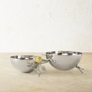 Ensemble de bols décoratifs en corail doré de luxe, panier à fruits en métal, centre de table moderne, décoration d'intérieur - Product Image 2