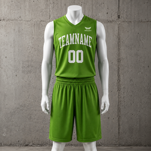Uniforme de Baloncesto Verde Estampado de Micah Corporation 2026 - Conjunto de Camiseta y Pantalones Cortos de Malla Transpirable, Secado Rápido y Absorción de Humedad - Product Image 5