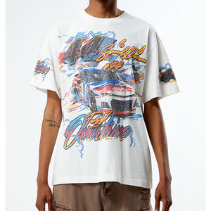 Camiseta Personalizada de Alta Calidad para Hombre, Estilo Hip Hop, Urbana, con Estampado Gráfico, Informal, de Manga Corta - Product Image 1