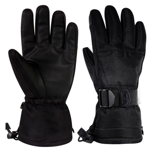 Guantes de Esquí de Cuero Unisex con Logotipo Personalizado, Protección Completa para los Dedos, Cierre de Gancho y Bucle Antideslizante, Impermeables, Resistentes al Viento, Gruesos y Cálidos para Esquiar - Product Image 5