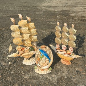 Artisanat en coquillages, matériaux variés pour créations décoratives et articles cadeaux sur le thème de la plage, origine Vietnam. - Product Image 2