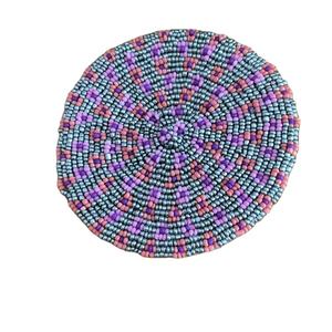 Elegant <b>Glass</b> Beaded Table Pad <b>Coaster</b> Runner and Placemats Bead Placemats for Home Hotels and Restaurants Decor from India - Product Image 6