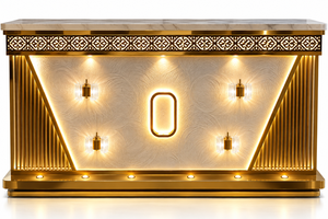Comptoir de restauration de luxe Zarvanta SweetLuxe, moderne, classique et élégant, en acier inoxydable, livraison rapide, pour usage intérieur/extérieur - Product Image 3