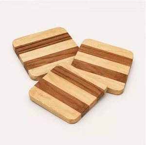 Classic Wood Coasters Set Premium Beverage <b>Protectors</b> for Dining <b>Table</b> Coffee Mug Restaurant Hotel Bar Home Use - Product Image 5