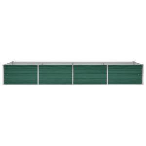 Fioriera rialzata moderna in acciaio zincato verde 126 x 31,5 x 17,7 pollici per fiori e piante - Product Image 4