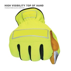 Guantes de Seguridad de Cuero para Dedos Completos, Alta Visibilidad, Verde Marrón, Antideslizantes, Impermeables, Anti-UV, para Exteriores, Unisex, Invierno - Product Image 4
