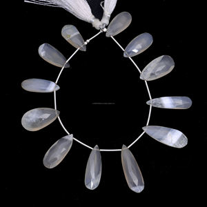 Cuentas de cuarzo Bio Solar Natural Premium, forma de pera facetada, 8 pulgadas, 7x9 A 9x28mm, hebra de piedras preciosas para fabricación de joyas, Uso de piedra - Product Image 3