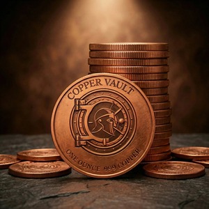 Premium Pure Copper Bullion Bar Solid Copper Metal Ingot Luxury Gift <b>Home</b> Office Decorative Display - Product Image 1