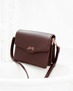 Luxury Fashion Lady Authentic Satin Lined Premium Synthetic Leather Solid Pattern Mona <b>Shoulder</b> Bag Unique Braided <b>Strap</b> Detail - Product Image 5
