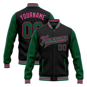 Chaqueta Varsity Clásica Letterman, Cuerpo de Lana, Mangas de Cuero Genuino |   Proveedor OEM de Logotipos Bordados Personalizados - Product Image 1