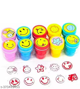 Paquete de sellos de emoticonos coloridos (20 piezas) – Perfecto para recompensas en el aula, álbumes de recortes y regalos, manualidades creativas y herramientas para el aula - Product Image 2