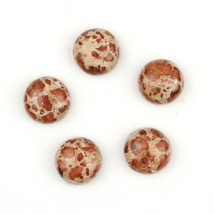 Jaspe Rojo Asteroidal Natural de Calidad AAA+, Corte Redondo de 10x10 mm, Cabujón Calibrado, Gema Suelta para Joyería, Fabricado en India - Product Image 1