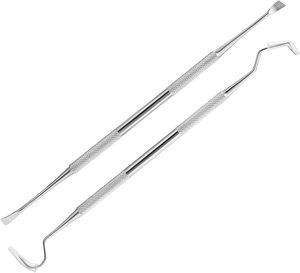 Dog <b>Teeth</b> <b>Cleaning</b> <b>Tools</b> Tarter Remover Canine Dental Scraper Scaler <b>Tools</b> Pet <b>Tooth</b> Cleaner Stainless Steel with Double Head - Product Image 1
