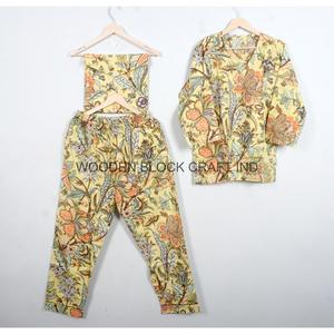 Conjunto de Pijama Unisex de Manga Larga con Cuello en V, 100% Algodón Suave, Estampado Digital, para Otoño, Primavera y Todas las Temporadas - Product Image 5