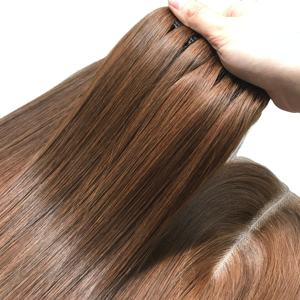 100% Virgen cruda vietnamita pelo trama hueso recto Color marrón suave sedoso HD encaje Super Calidad entrega rápida extensiones humanas - Product Image 2