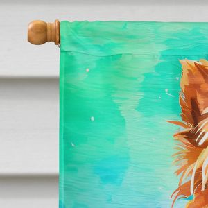 Yorkshire Terrier Christmas House Flag Large Porch Sleeve Pole Decorative <b>Yard</b> Banner Multicolor Wall Hanging <b>Yard</b> Lawn <b>Signs</b> - Product Image 3