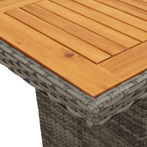 Ensemble de salle à manger de jardin gris foncé - Product Image 6