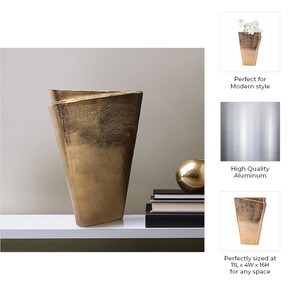 High Quality Handmade European <b>Vintage</b> Aluminum Flower <b>Vase</b> Creative Coastal Design for Home Wedding Party Interior At Low Price - Product Image 4