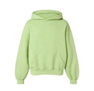 Wholesale Heavyweight 100% Cotton <b>Hoodie</b> Men Custom Embroidery Logo Blank Fleece No <b>String</b> Oversized <b>Hoodie</b> Unisex - Product Image 5
