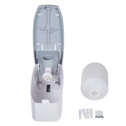 เครื่องจ่ายสบู่เหลวแบบติดผนัง วัสดุพลาสติก ABS ทนทาน เติมง่าย เหมาะสำหรับใช้ในห้องน้ำ ห้องครัว โรงแรม สำนักงาน - Product Image 2