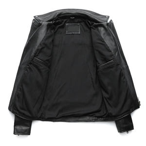 Vestes de moto classiques pour hommes en cuir synthétique enduit, épaisses, pour le printemps – Grande Vente - Product Image 4