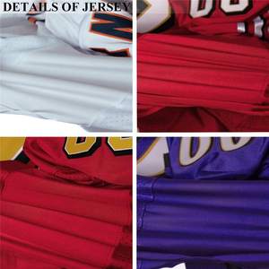 Camiseta de fútbol de talla grande transpirable cosida personalizada para hombre con nombre de equipo personalizado y diseño de manga corta con número - Product Image 4