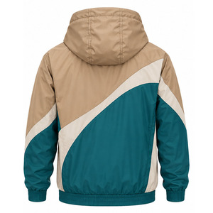 Windbreaker <b>Jacket</b> for <b>Men</b> Water Resistant <b>Lightweight</b> Outdoor Sports Full Zip Hooded Activewear Factory Direct OEM Manufacturer - Product Image 2