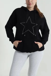 <b>Women's</b> Adults Unique Design Woolen Solid Long-Sleeved <b>Hoodie</b> Plus Size Casual Style Breathable Waterproof Eco-Friendly Colors - Product Image 4