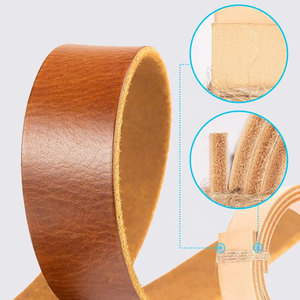 Cinturón Clásico de Cuero Genuino de Vaca de Primera Calidad, Hebilla de Pin para Oficina, Venta Directa de Fábrica, Precio al por Mayor - Product Image 5